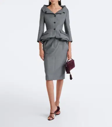 Magda Butrym Wool pencil skirt | Thumbnail 2 Magda Butrym Wool pencil skirt | Thumbnail 2