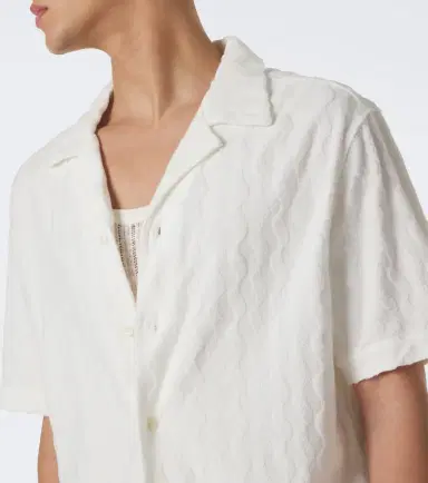 Frescobol Carioca Terry-trimmed cotton-blend bowling shirt | Thumbnail 5 Frescobol Carioca Terry-trimmed cotton-blend bowling shirt | Thumbnail 5