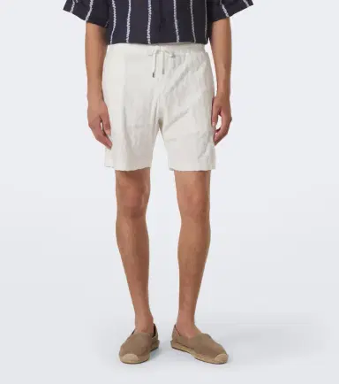 Frescobol Carioca Terry-trimmed cotton blend shorts | Thumbnail 2 Frescobol Carioca Terry-trimmed cotton blend shorts | Thumbnail 2