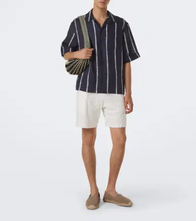 Frescobol Carioca Terry-trimmed cotton blend shorts | Thumbnail 4 Frescobol Carioca Terry-trimmed cotton blend shorts | Thumbnail 4