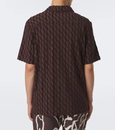Frescobol Carioca Terry-trimmed cotton-blend bowling shirt | Thumbnail 3 Frescobol Carioca Terry-trimmed cotton-blend bowling shirt | Thumbnail 3