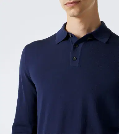 Incotex Wool-blend polo sweater | Thumbnail 3 Incotex Wool-blend polo sweater | Thumbnail 3
