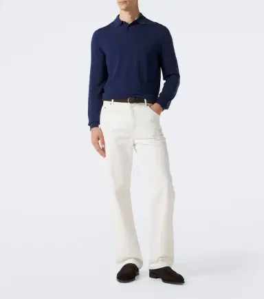 Incotex Wool-blend polo sweater | Thumbnail 4 Incotex Wool-blend polo sweater | Thumbnail 4