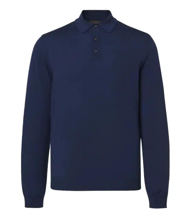 Wool-blend polo sweater Wool-blend polo sweater