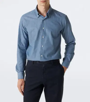 Incotex Cotton chambray shirt | Thumbnail 3 Incotex Cotton chambray shirt | Thumbnail 3