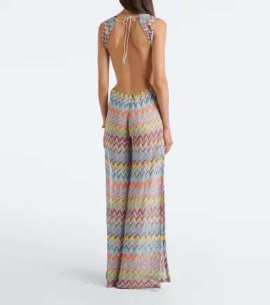 Missoni Zigzag open-back lamé jumpsuit | Thumbnail 5 Missoni Zigzag open-back lamé jumpsuit | Thumbnail 5