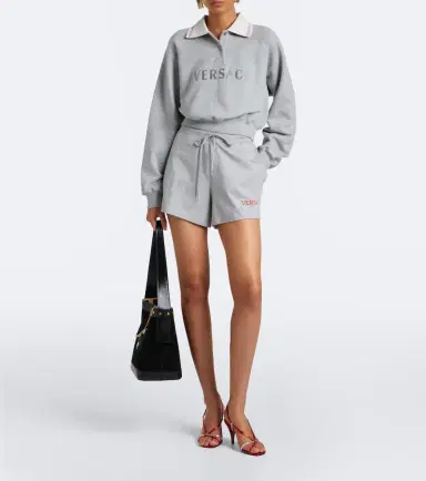 Versace Cropped cotton jersey polo shirt | Thumbnail 6 Versace Cropped cotton jersey polo shirt | Thumbnail 6