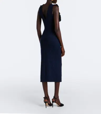 Alessandra Rich Knitted virgin wool midi dress | Thumbnail 3 Alessandra Rich Knitted virgin wool midi dress | Thumbnail 3