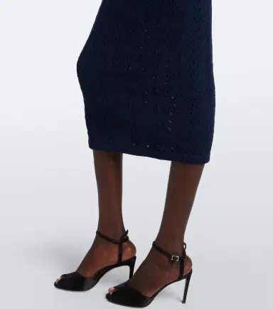 Alessandra Rich Knitted virgin wool midi dress | Thumbnail 4 Alessandra Rich Knitted virgin wool midi dress | Thumbnail 4