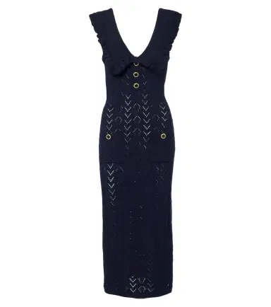 Alessandra Rich Knitted virgin wool midi dress | Thumbnail 1 Alessandra Rich Knitted virgin wool midi dress | Thumbnail 1