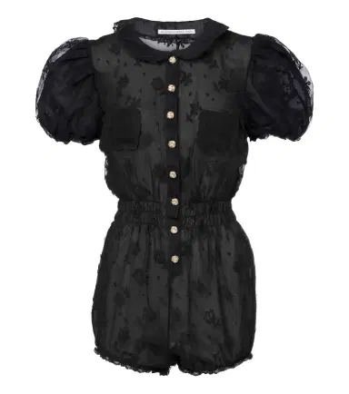 Alessandra Rich Lace romper | Thumbnail 1 Alessandra Rich Lace romper | Thumbnail 1