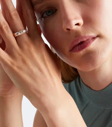 SHAY JEWELRY 18kt rose gold ring with diamonds | Thumbnail 4 SHAY JEWELRY 18kt rose gold ring with diamonds | Thumbnail 4