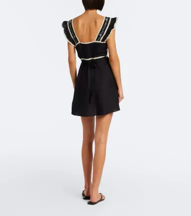 Rixo Diaz embroidered lace-trimmed minidress | Thumbnail 5 Rixo Diaz embroidered lace-trimmed minidress | Thumbnail 5