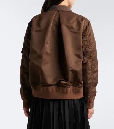 Sacai Double-breasted wool and technical jacket | Thumbnail 3 Sacai Double-breasted wool and technical jacket | Thumbnail 3