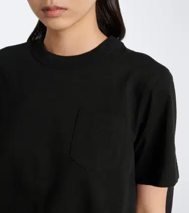Sacai Cotton jersey and denim T-shirt | Thumbnail 3 Sacai Cotton jersey and denim T-shirt | Thumbnail 3