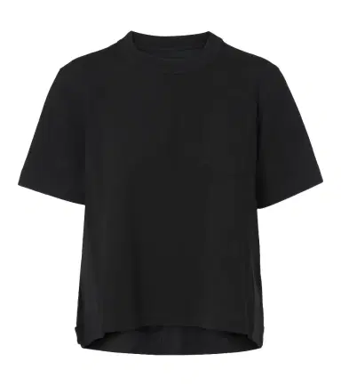 Sacai Cotton jersey and denim T-shirt | Thumbnail 1 Sacai Cotton jersey and denim T-shirt | Thumbnail 1