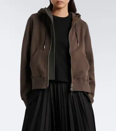 Sacai Cotton jersey hoodie | Thumbnail 5 Sacai Cotton jersey hoodie | Thumbnail 5