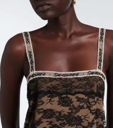 Saint Laurent Lace minidress | Thumbnail 2 Saint Laurent Lace minidress | Thumbnail 2