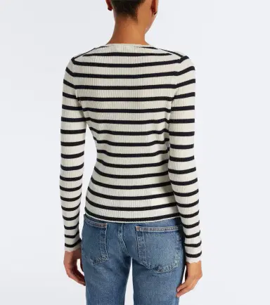 Veronica Beard Anwin striped wool cardigan | Thumbnail 3 Veronica Beard Anwin striped wool cardigan | Thumbnail 3