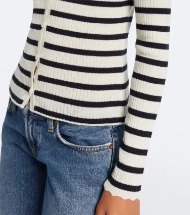Veronica Beard Anwin striped wool cardigan | Thumbnail 4 Veronica Beard Anwin striped wool cardigan | Thumbnail 4