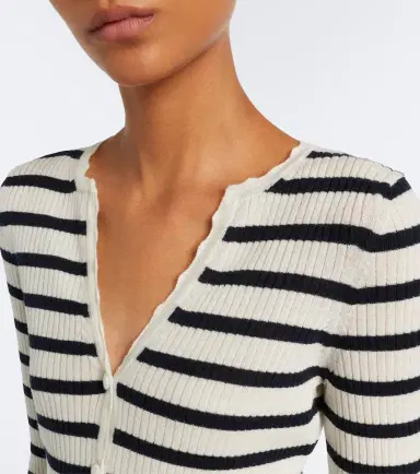 Veronica Beard Anwin striped wool cardigan | Thumbnail 5 Veronica Beard Anwin striped wool cardigan | Thumbnail 5