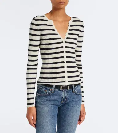 Veronica Beard Anwin striped wool cardigan | Thumbnail 6 Veronica Beard Anwin striped wool cardigan | Thumbnail 6