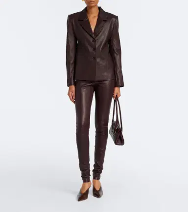 STOULS Helly leather blazer | Thumbnail 4 STOULS Helly leather blazer | Thumbnail 4
