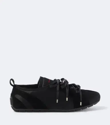 Simone Rocha Ballerina Grip suede-trimmed satin sneakers | Thumbnail 3 Simone Rocha Ballerina Grip suede-trimmed satin sneakers | Thumbnail 3
