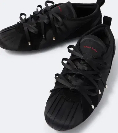 Simone Rocha Ballerina Grip suede-trimmed satin sneakers | Thumbnail 6 Simone Rocha Ballerina Grip suede-trimmed satin sneakers | Thumbnail 6