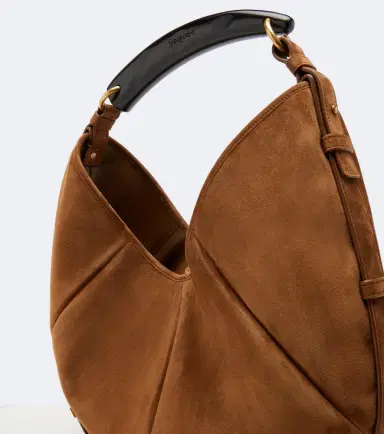 Saint Laurent Mombasa Medium suede shoulder bag | Thumbnail 4 Saint Laurent Mombasa Medium suede shoulder bag | Thumbnail 4