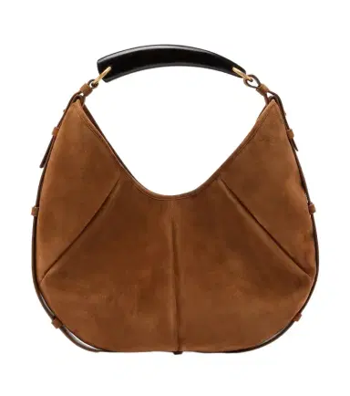 Saint Laurent Mombasa Medium suede shoulder bag | Thumbnail 1 Saint Laurent Mombasa Medium suede shoulder bag | Thumbnail 1
