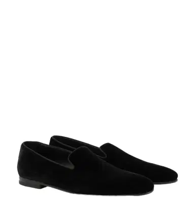 Manolo Blahnik Mario velvet loafers | Thumbnail 1 Manolo Blahnik Mario velvet loafers | Thumbnail 1
