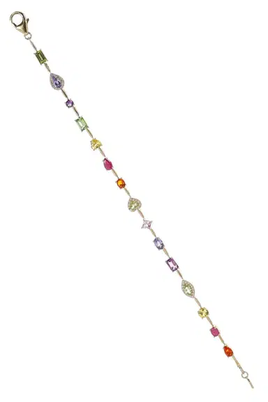 Eden Presley Sapphire Diamond Rainbow Mini Rock Candy Bracelet | Thumbnail 1 Eden Presley Sapphire Diamond Rainbow Mini Rock Candy Bracelet | Thumbnail 1