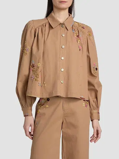 Cinq à Sept Women's Lyla Wildflower Embroidered Jacket | Thumbnail 3 Cinq à Sept Women's Lyla Wildflower Embroidered Jacket | Thumbnail 3