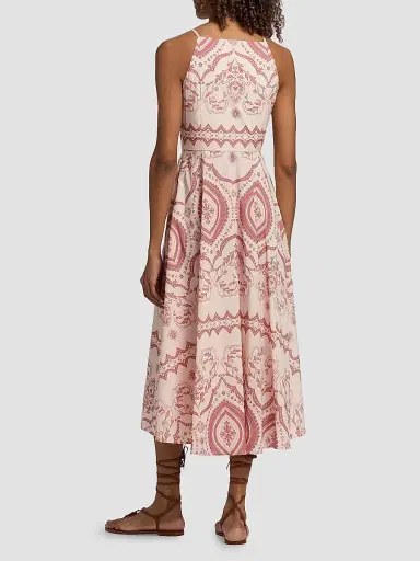MISA Los Angeles Women's Amity Printed Cotton-Blend A-Line Midi-Dress - Terra Ceramic | Thumbnail 5 MISA Los Angeles Women's Amity Printed Cotton-Blend A-Line Midi-Dress - Terra Ceramic | Thumbnail 5
