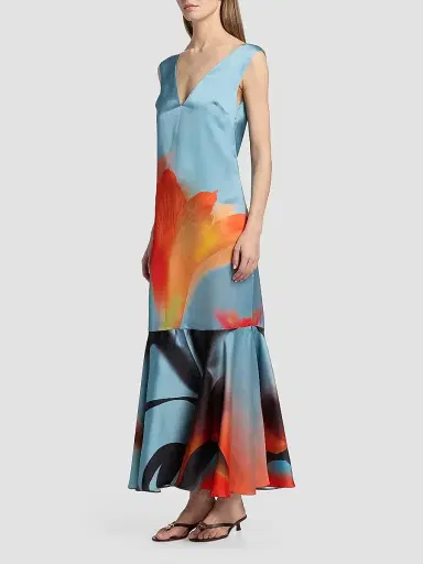 Misa Los Angeles Women's Isah Floral Maxi Dress - Fire Petal - Size XL | Thumbnail 4 Misa Los Angeles Women's Isah Floral Maxi Dress - Fire Petal - Size XL | Thumbnail 4