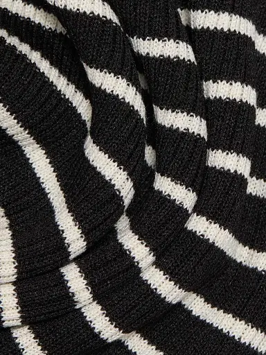 Nili Lotan Women's Fenna Striped Silk Polo Shirt - Black Thin Ivory Stripe - Size XL | Thumbnail 7 Nili Lotan Women's Fenna Striped Silk Polo Shirt - Black Thin Ivory Stripe - Size XL | Thumbnail 7