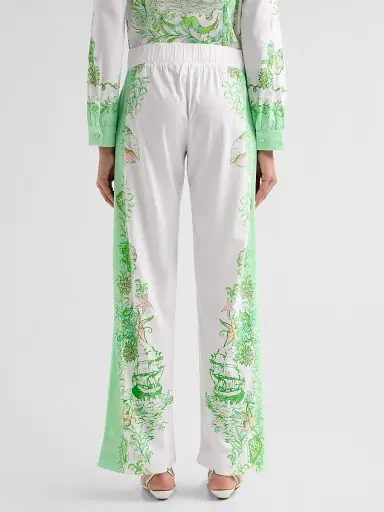 Lilly Pulitzer Women's Bal Harbour Printed Pants - Resort White | Thumbnail 3 Lilly Pulitzer Women's Bal Harbour Printed Pants - Resort White | Thumbnail 3