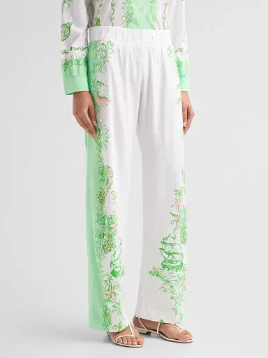Lilly Pulitzer Women's Bal Harbour Printed Pants - Resort White | Thumbnail 4 Lilly Pulitzer Women's Bal Harbour Printed Pants - Resort White | Thumbnail 4