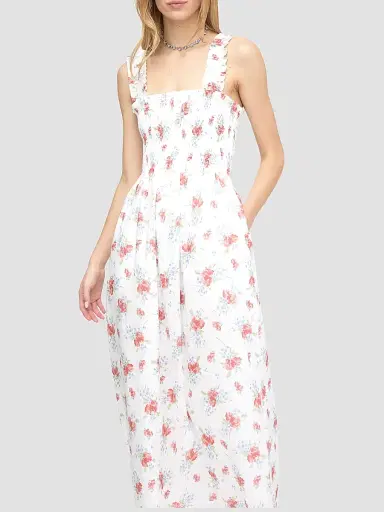 Hill House Home Women's The Ashlyn Nap Dress - Sunburst Blossoms | Thumbnail 4 Hill House Home Women's The Ashlyn Nap Dress - Sunburst Blossoms | Thumbnail 4