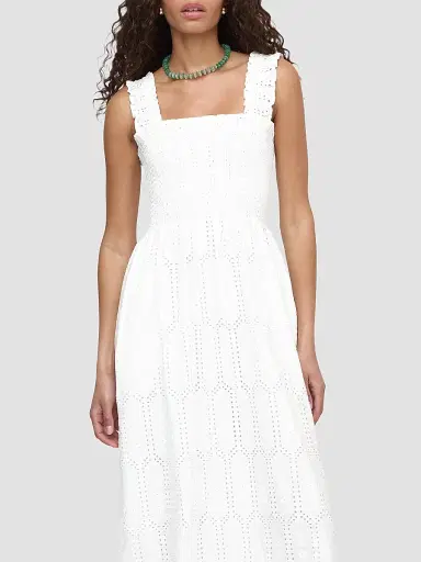 Hill House Home Women's The Ashlyn Nap Dress - White Trellis Broderie | Thumbnail 5 Hill House Home Women's The Ashlyn Nap Dress - White Trellis Broderie | Thumbnail 5