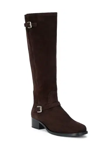 Staud Women's Brooklyn 50MM Suede Boots - Espresso | Thumbnail 2 Staud Women's Brooklyn 50MM Suede Boots - Espresso | Thumbnail 2