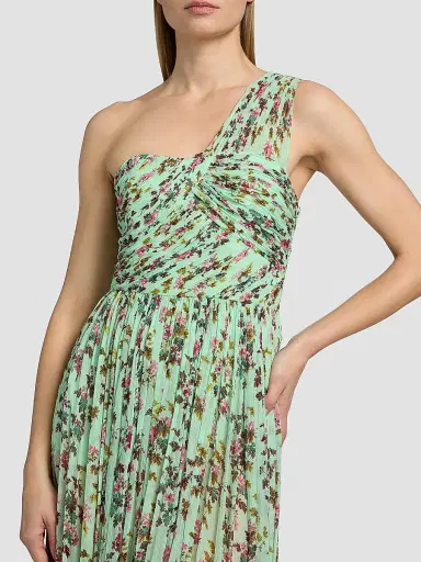 Ulla Johnson Women's Aureline Floral Silk One-Shoulder Gown - Opaline - Size 10 | Thumbnail 6 Ulla Johnson Women's Aureline Floral Silk One-Shoulder Gown - Opaline - Size 10 | Thumbnail 6