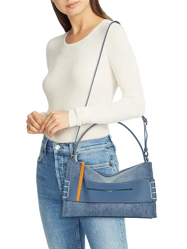 JW Anderson Women's Loafer Denim Top Handle Bag | Thumbnail 3 JW Anderson Women's Loafer Denim Top Handle Bag | Thumbnail 3