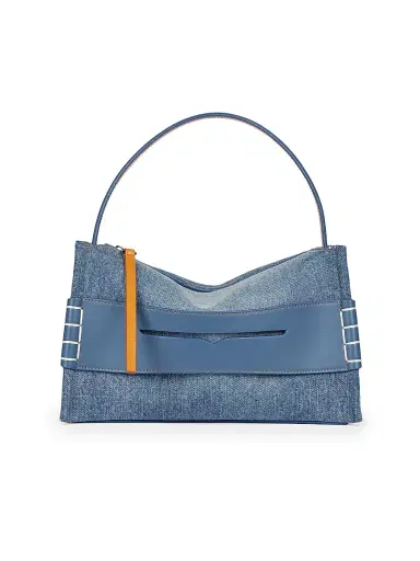 JW Anderson Women's Loafer Denim Top Handle Bag | Thumbnail 1 JW Anderson Women's Loafer Denim Top Handle Bag | Thumbnail 1