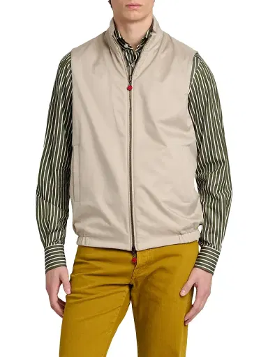 Kiton Men's Reversible Full-Zip Vest - Beige - Size 44 | Thumbnail 3 Kiton Men's Reversible Full-Zip Vest - Beige - Size 44 | Thumbnail 3