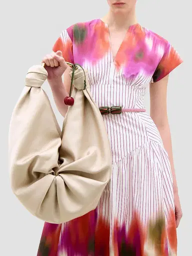 Silvia Tcherassi Women's Antia Dyed Stripe Cotton Midi Dress - Pink Stripes - Size Medium | Thumbnail 4 Silvia Tcherassi Women's Antia Dyed Stripe Cotton Midi Dress - Pink Stripes - Size Medium | Thumbnail 4