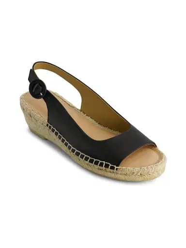 Bernardo Women's Melila Espadrille Wedges - Black | Thumbnail 2 Bernardo Women's Melila Espadrille Wedges - Black | Thumbnail 2