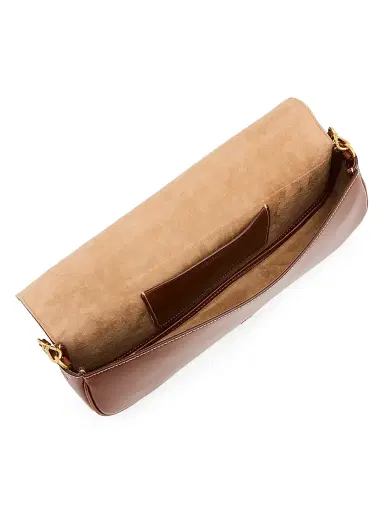 Polo Ralph Lauren Women's Bellport Leather Convertible Clutch - Brown | Thumbnail 4 Polo Ralph Lauren Women's Bellport Leather Convertible Clutch - Brown | Thumbnail 4