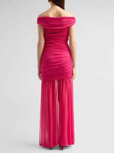 BLACK HALO Women's Amara Off-The-Shoulder Gown - Cerise - Size 12 | Thumbnail 3 BLACK HALO Women's Amara Off-The-Shoulder Gown - Cerise - Size 12 | Thumbnail 3
